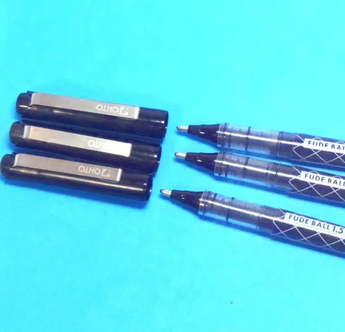 Miniatura 2 de OHTO Fude Bolígrafo de Punta Extra Gruesa, 1.5mm, tinta negra, 3 bolígrafos por paquete (importación de Japón) [Paquete Original Komainu-Dou]