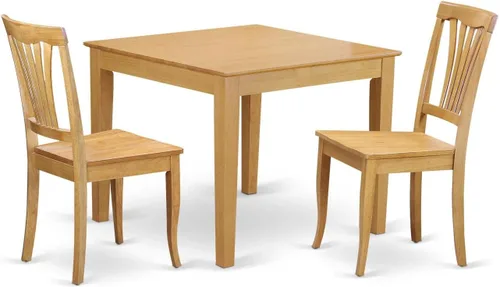 Miniatura 18 de East West Furniture OXAV5-LWH-W Oxford - Juego de comedor de 5 piezas para 4 personas, incluye una mesa cuadrada y 4 sillas de comedor, 36 x 36