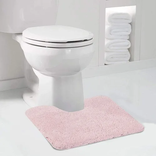 Miniatura 84 de Walensee Alfombra de baño antideslizante (16 x 24 pulgadas, color rubor) absorbente de agua, microfibra suave, lavable a máquina, alfombra de baño