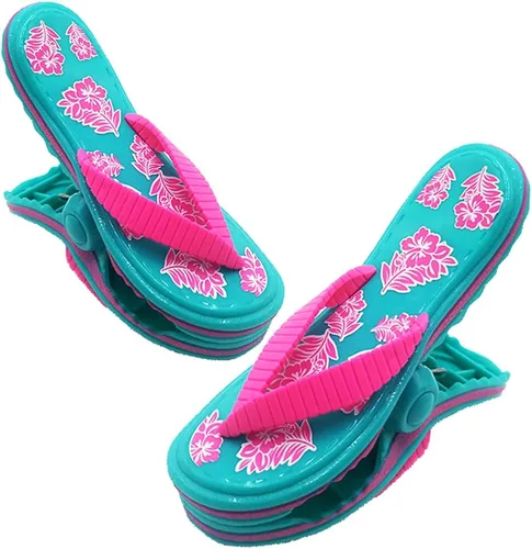 Miniatura 20 de Juego de 2 clips de toalla de playa para playa, piscina y sillas de crucero, pasadores de ropa de plástico, soportes para toallas de playa, clips
