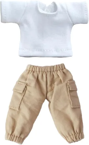 Miniatura 11 de niannyyhouse Camiseta + Pantalones Conjunto de 2 piezas Mono de Camuflaje Camiseta de Color Sólido 1/12 BJD OB11 Muñeca 4.3 pulgadas (4.3 in)
