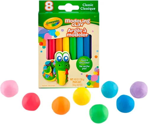 Miniatura 2 de Crayola arcilla para modelar (8 unidades por paquete) 0.6 onzas, básico
