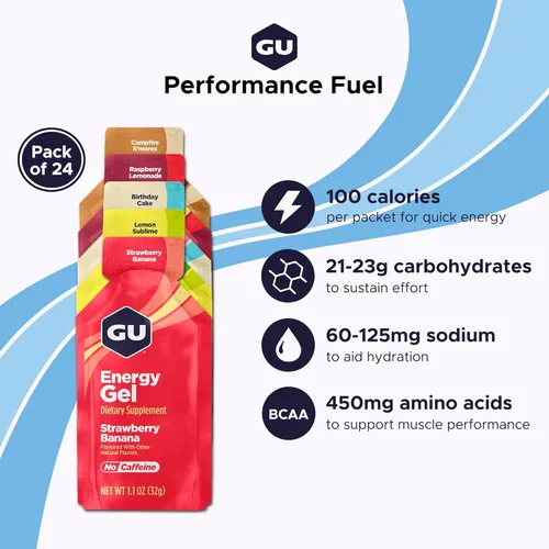 Miniatura 2 de GU Energy Original Sports Nutrition - Geles energéticos, 24 unidades, vegano, sin gluten, kosher y sin lácteos, energía sobre la marcha