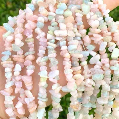 Miniatura 25 de Adabele Cuentas sueltas de gemas de cristal natural Chrysocolla de 15 pulgadas, con agujero perforado, de forma libre, espaciadores de piedra