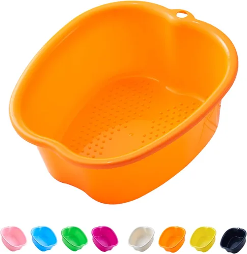 Miniatura 12 de AXLOFO® Cuenca de baño para remojar pies, bañera grande de plástico para remojar pies, cubo de baño para masajes de pies, ideal para quitar la piel