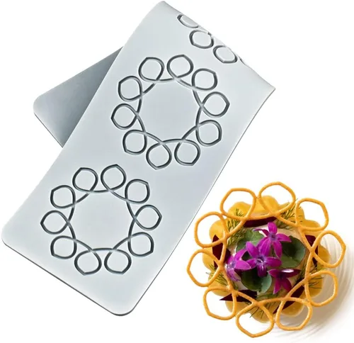 Miniatura 3 de Molde de encaje de silicona para fondant de flores 3D, tapete comestible de azúcar, tapete de encaje de impresión de fondant, tapete de encaje