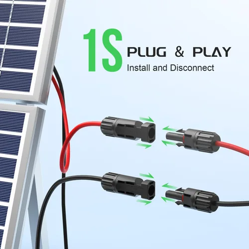 Miniatura 7 de Conectores solares de Bateria Power 30A en Y-Rama, cable adaptador paralelo de panel solar, conectores de cable de panel solar en par para panel