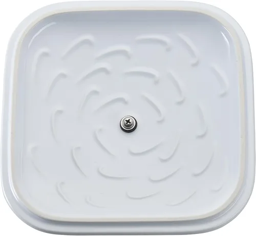 Miniatura 7 de STAUB Juego de 4 sartenes de cerámica para hornear, cacerola con tapa, sartén para brownies, color blanco