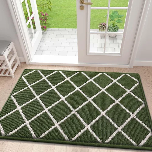 Miniatura 17 de Finchitty Alfombra para Puerta Interior, Resistente a la Suciedad y Absorbente, de Perfil Bajo, Antideslizante, Lavable, Alfombras de Piso