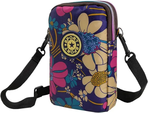Pequeñas y lindas bolsas cruzadas de hombro – Mini cartera para teléfono, dinero, llaves, tarjetas cosméticas, mujeres y niñas, caminatas y viajes