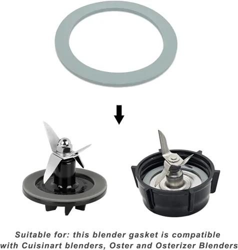 Miniatura 3 de Juntas de anillo de sellado de licuadora, junta tórica, junta tórica, goma compatible con modelos Oster y Osterizer Blender (paquete de 4)