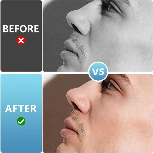 Miniatura 6 de Cortador de vello nasal 2 en 1, herramienta de eliminación de vello nasal mejorada con rotación de 360°, cuchilla de vello de nariz de doble cara