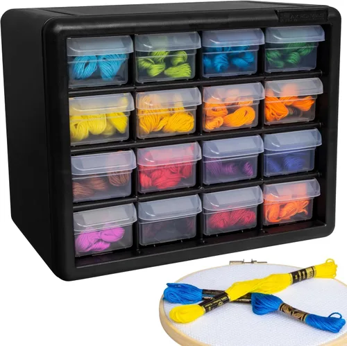 Miniatura 11 de Akro-Mils 10116 16 piezas de plástico de herramientas de almacenamiento y Gabinete para manualidades cajón, 10.5 pulgadas x 8.5 pulgadas x 6.5