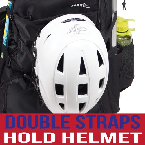 Miniatura 5 de Athletico Lacrosse Bag - Mochila extra grande para equipo de hockey sobre césped - Dos soportes para palos y compartimento separado para tacos