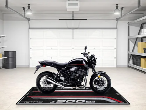 Miniatura 3 de Tapete de estacionamiento para modelos de motocicleta Z900 RS retro, tapete de exhibición, alfombra antideslizante para garaje y sala de exposición