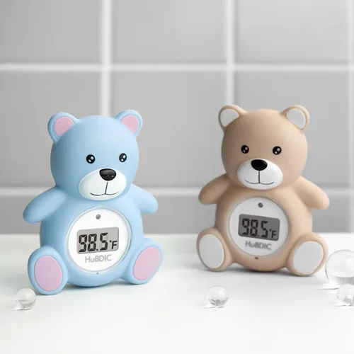 Miniatura 7 de HubiBaby - Termómetro de baño para bebés y temperatura digital de la habitación, productos de seguridad para el baño 2 en 1 con advertencia de Azul