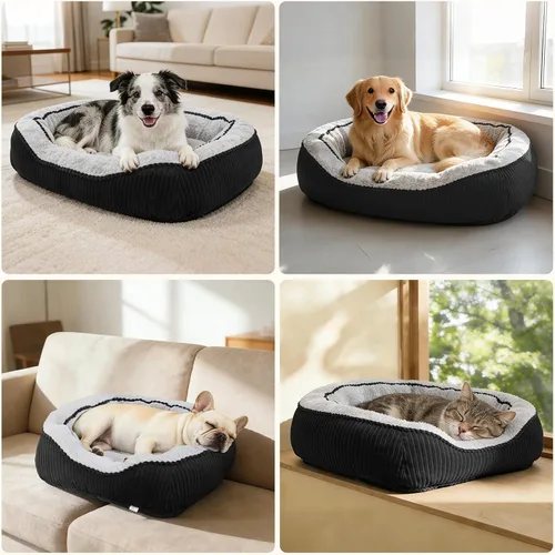 Miniatura 7 de Camas para perros y gatos pequeños, medianos y grandes. Cama lavable para mascotas, sofá cama ortopédica para perros, cama suave y calmante