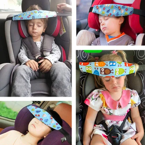Miniatura 7 de ZYNQACC 2 piezas de soporte para la cabeza de asiento de automóvil para bebé, asiento de seguridad para niños, correa de posicionamiento para dormir