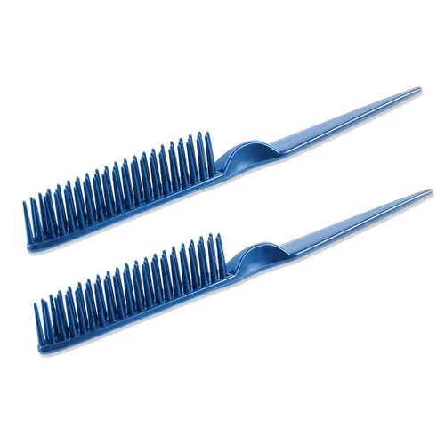 Miniatura 13 de SIMPOR Peine de pelo de 3 filas para desenredar natural, cepillo de peinado de pelo, cerdas de nailon, destrenzar, peine de cola de rata