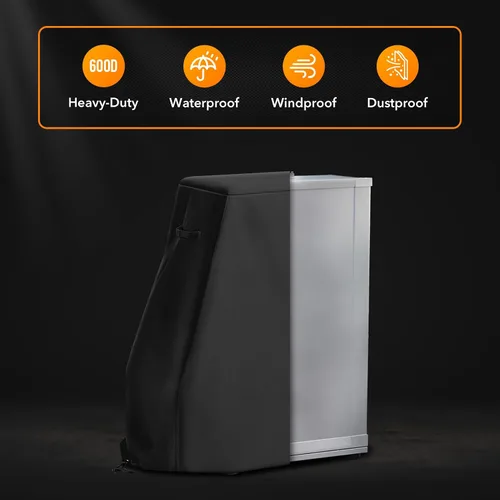 Miniatura 3 de Cubierta resistente para parrilla para ahumador Bradley Smoker 990025, impermeable, eléctrica, para ahumador digital de 4 estantes, resistente al