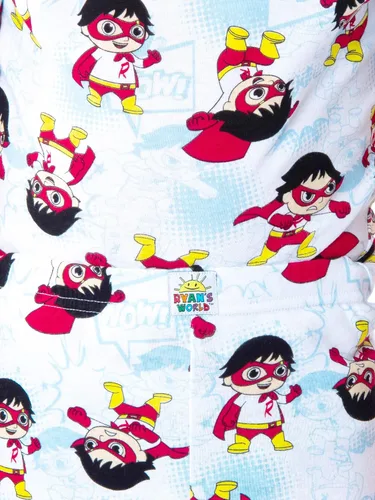 Miniatura 4 de Komar Kids Boys' Ryan's World 4 Piece Cotton Pajamas