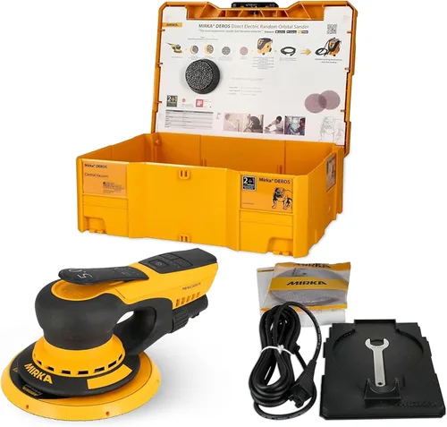 Miniatura 11 de Mirka DEROS 650X CV - Lijadora orbital aleatoria de 110 V con gancho y bucle de 6 pulgadas con estuche, herramienta eléctrica de 110 V