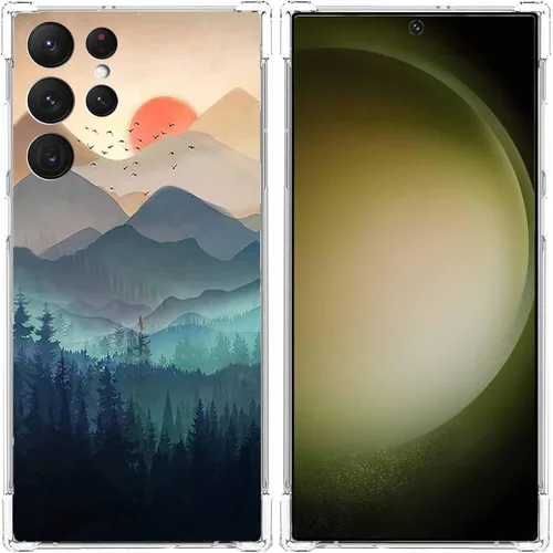Miniatura 35 de Funda estética de collage para Samsung Galaxy S23 Ultra, patrón de citas positivas, funda de TPU suave de moda compatible con Galaxy S23 Ultra