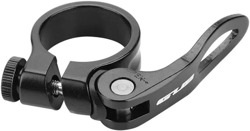 Miniatura 7 de Abrazadera de poste, Clip de tubo de abrazadera de liberación rápida de aleación de aluminio para bicicleta de asiento de 27.2/1.126 in (negro)