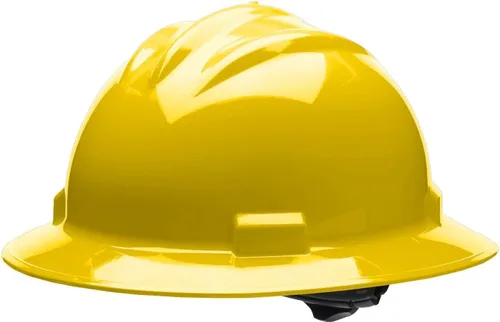 Miniatura 6 de Bullard Casco de seguridad de ala completa de 3 costillas con suspensión de trinquete de 4 puntos y almohadilla de algodón para cejas Verde bosque