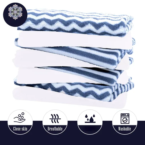 Miniatura 15 de Paquete de 8 paños para eructos súper suaves para bebé, paños para bebé, ultra absorbentes, grandes, para recién nacidos, para niños y niñas, trapos