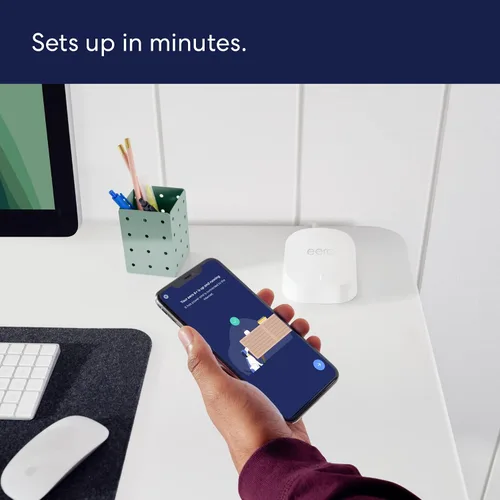 Miniatura 6 de Router wifi Amazon eero 6+ mesh como nuevo. Admite planes de internet de hasta un gigabit, cobertura de hasta 1500 pies² (139 m²), conecta más de 75