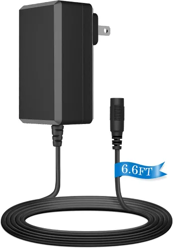 Miniatura 7 de 6.6FT AC a DC 12V 1A adaptador de fuente de alimentación enchufe de barril 0.138 in x 0.051 in para cámaras DVR NVR tira de luz LED