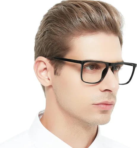 OCCI CHIARI Anteojos de lectura grandes para hombres con bisagra de resorte para lectores cuadrados de gran tamaño, 1.0, 1.25, 1.5, 1.75, 2.0, 2.5,