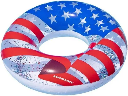 Miniatura 7 de Swimline Anillo de Piscina Azul XL Jumbo – Flotador de Descanso Inflable con Diseño Divertido para Adultos y Adolescentes – Anillo de Vinilo Anillo
