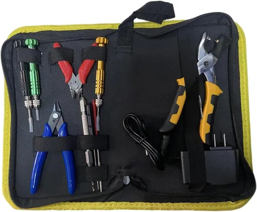 Miniatura 5 de Kit de herramientas de abrazadera de cuerda de bádminton, máquinas herramientas, alicates de ojales, barra de escariado, raqueta de bádminton