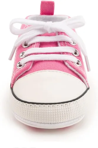 Miniatura 111 de Zapatos deportivos de lona de lona para bebés y niñas, suela antideslizante suave, suela antideslizante