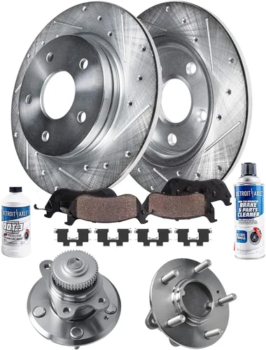 Miniatura 48 de Detroit Axle - Rotores de freno traseros para Toyota GR Supra BMW 230i 330e 330i 430i 530i 530i 530e 540d 540i xDrive X3 X4 Z4, rotores de freno