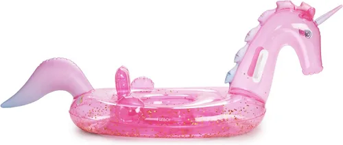 Miniatura 6 de FUNBABY by FUNBOY - Flotador inflable de lujo de un unicornio con purpurina para bebés y niños, perfecto para una fiesta de verano en la piscina