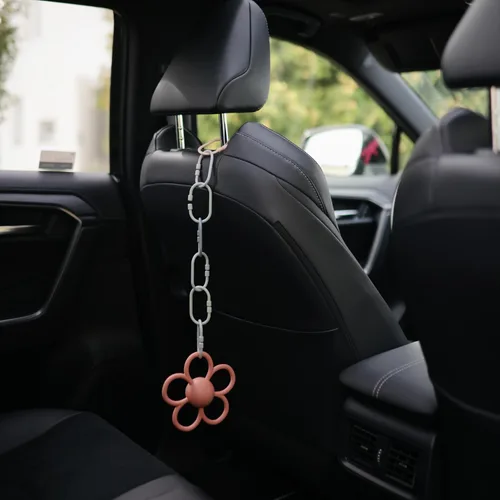 Miniatura 8 de mushie - Juego de anillos de cadena para bebé 12 unidades Juego de conexión multiuso para cochecito y asiento de coche