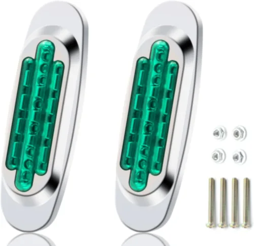 Miniatura 8 de 2 luces LED de marcador de remolque, luz de espacio para montaje en superficie, 5.9 pulgadas, impermeable, sellada, indicadores de marcador lateral