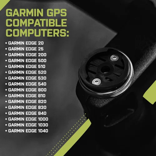 Miniatura 2 de JRC Components Enkei - Soporte de vástago de bicicleta con tapa superior Compatible con dispositivos Garmin Edge Series Cuerpo de aluminio