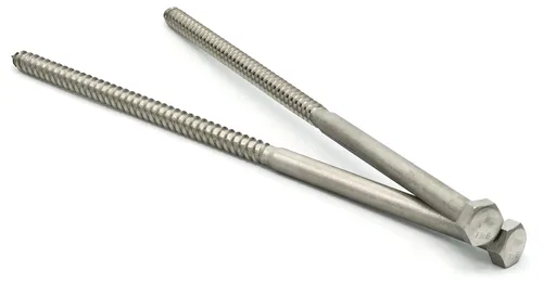 Miniatura 3 de Hex Lag Tornillos Acero Inoxidable 18 – 8 – 1/4" x 8" qty-100