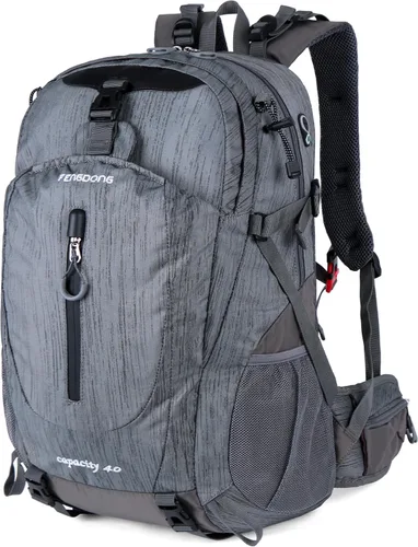 Miniatura 14 de Fengdong Mochila de viaje impermeable y ligera para senderismo, acampadas, de 40 L, para hombres y mujeres a3-Verde