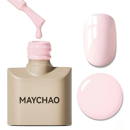 Miniatura 74 de MAYCHAO Esmalte de uñas de gel rosa intenso de 0.5 onzas líquidas, 1 unidad de esmalte de gel rosa brillante, esmalte de uñas que se absorbe con luz