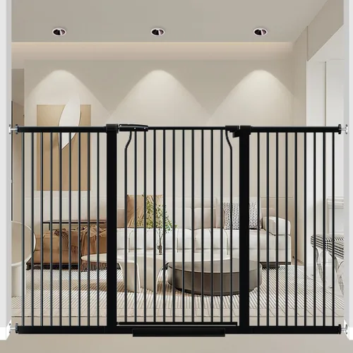Miniatura 14 de Puerta de bebé extra alta de 40.55 pulgadas para marcos de puertas, puerta para perros de 32.6 a 40.5 pulgadas de ancho para interiores, puerta alta