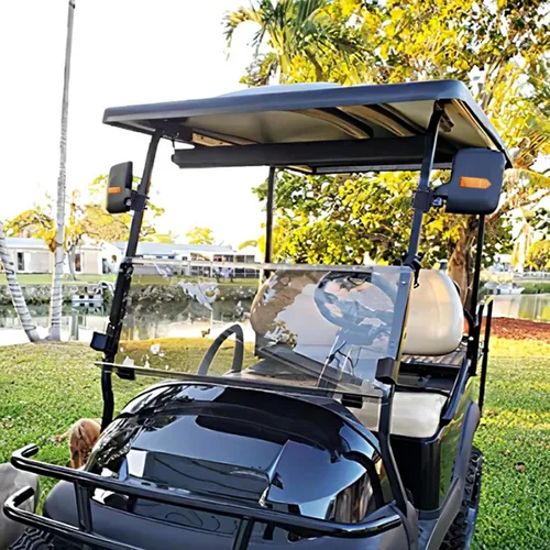 Miniatura 6 de UNIGT Espejos laterales para carrito de golf compatibles con Club Car EZ-GO Yamaha y otros, sin necesidad de perforación, montaje universal