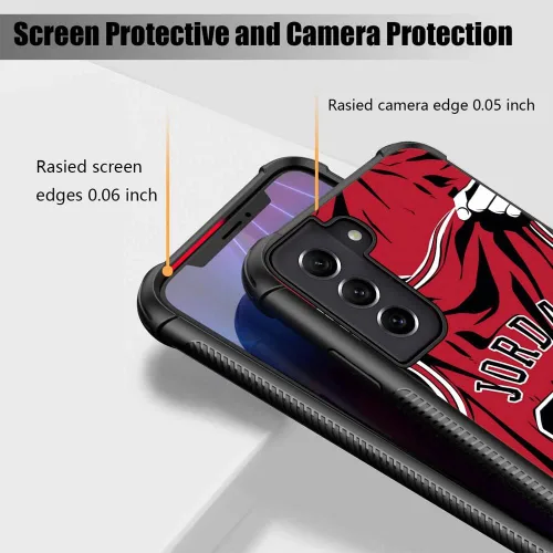 Miniatura 5 de Funda compatible con Samsung Galaxy S22, diseño de jugador de baloncesto 36 Galaxy S22 para niños y hombres, antiarañazos, a prueba de golpes