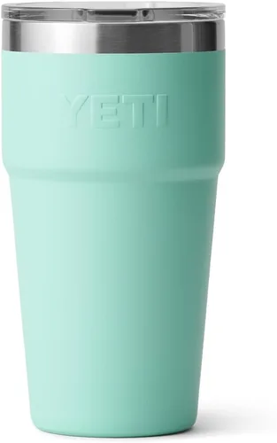 Miniatura 5 de YETI Rambler - Vaso apilable de 20 onzas, acero inoxidable, aislado al vacío con tapa MagSlider Verde mar