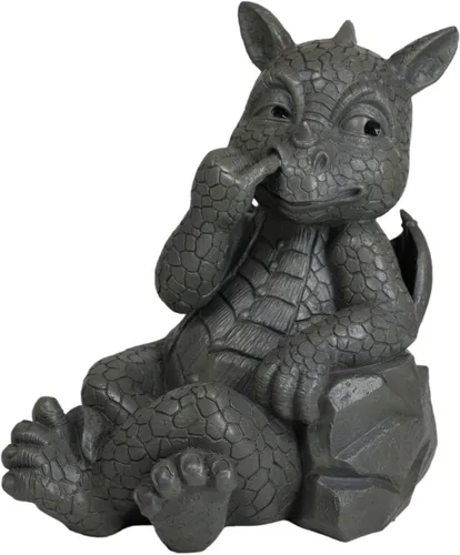 Miniatura 15 de Ebros Gift Mini estatua de dragón Zen Meditación Yoga Namaste en piedra sintética acabado de resina de 5 pulgadas de alto, figura decorativa