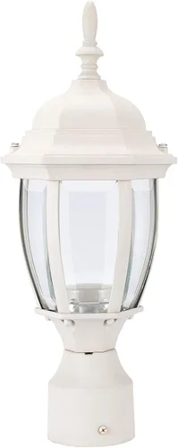 Miniatura 8 de LIT-PaTH Accesorio de iluminación LED para exteriores, farol de poste, 9.5 W, 800 lúmenes, blanco cálido de 3000 K, carcasa de aluminio más vidrio